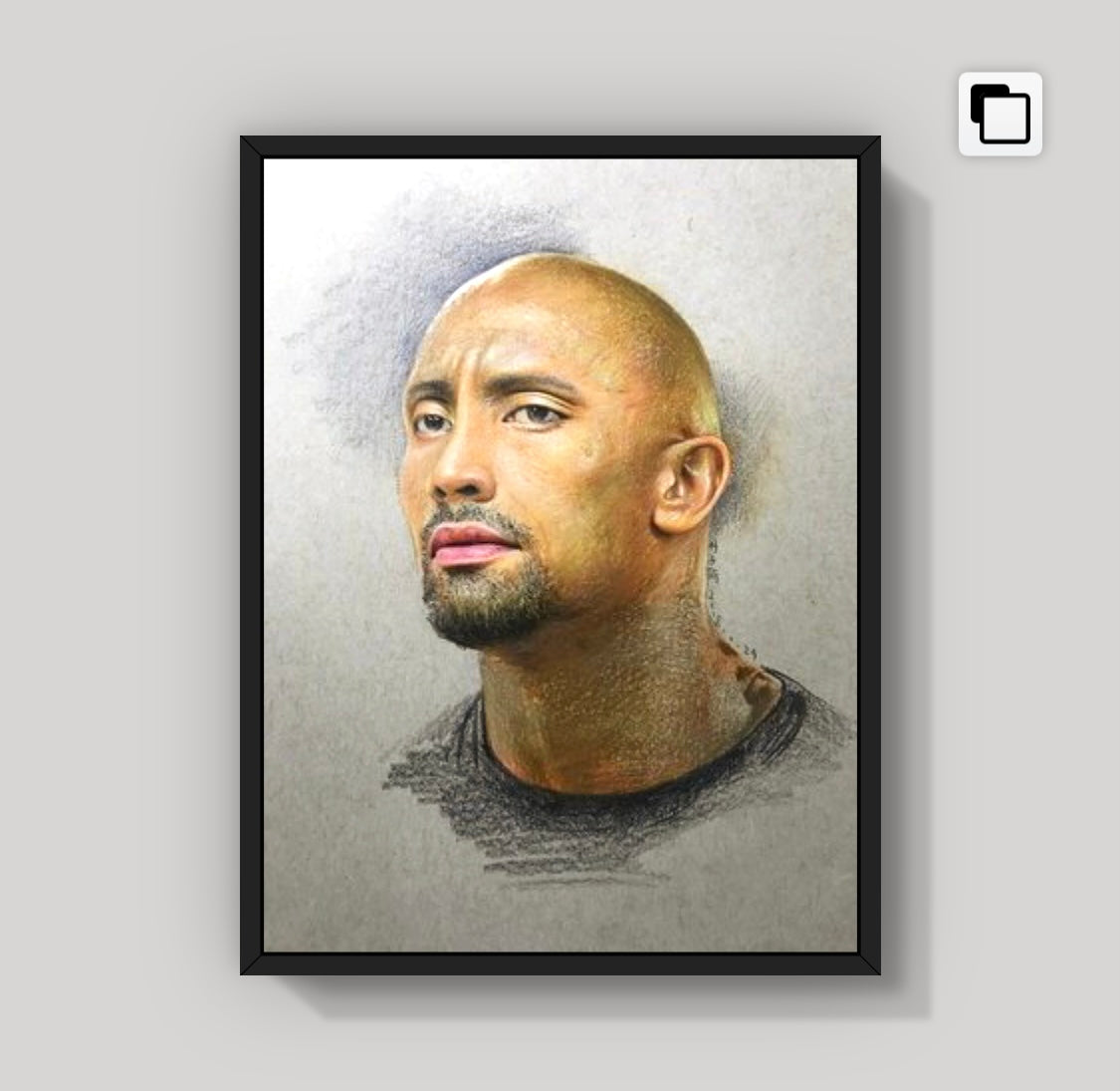 Celebrity【07 Dwayne Johnson】Artworks Printing(3:4)