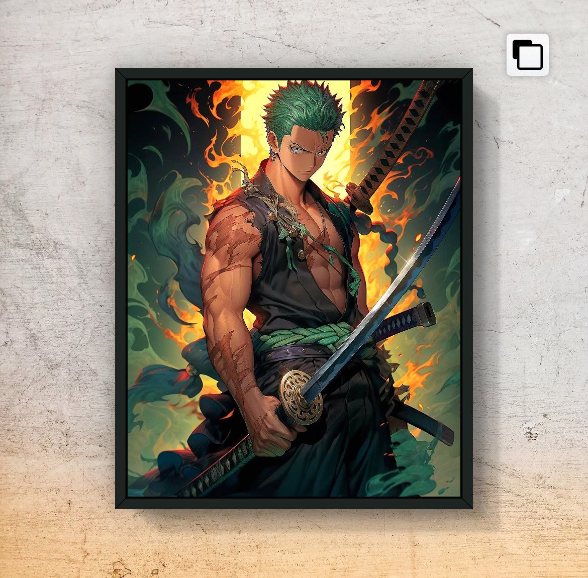 One Piece【19 Roronoa Zoro】Artworks Printing(4:5)