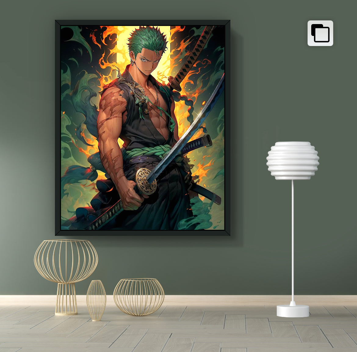 One Piece【19 Roronoa Zoro】Artworks Printing(4:5)