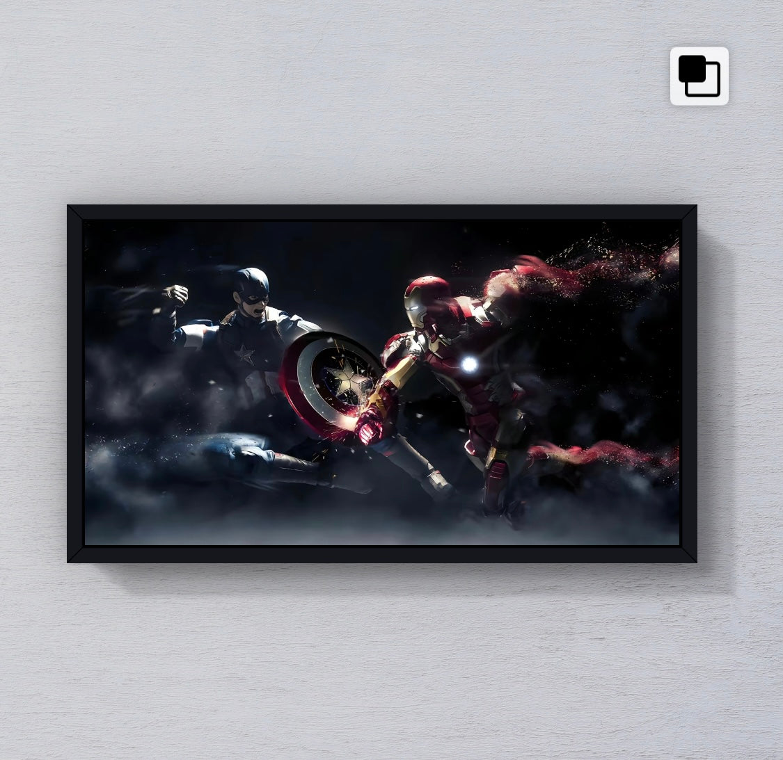 Marvel【06 Iron Man vs. Captain America】Artworks Printing(16:9)