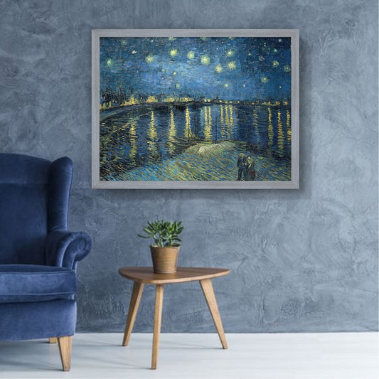 Vincent van Gogh【08 Starry Night Over the Rhone】Artworks Printing(3:4)