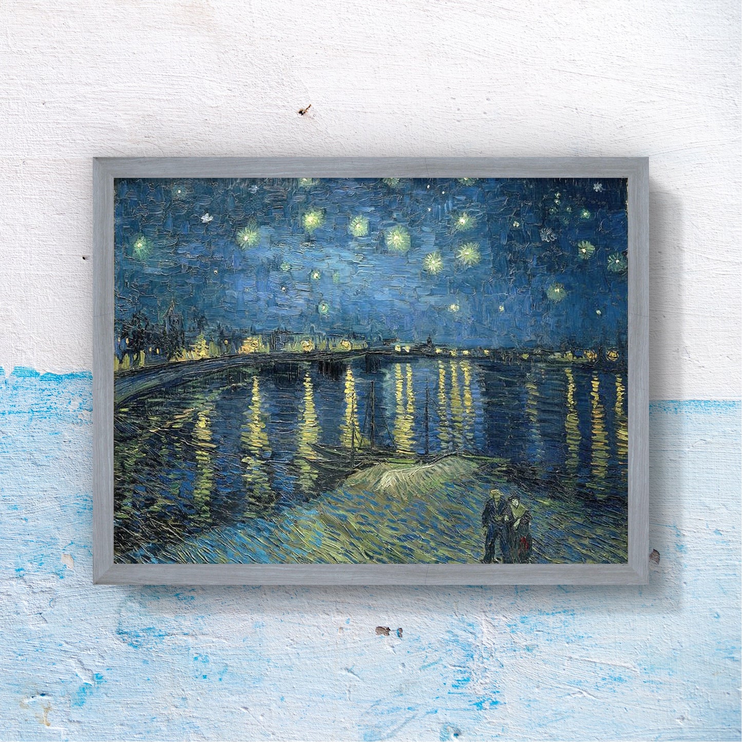 Vincent van Gogh【08 Starry Night Over the Rhone】Artworks Printing(3:4)